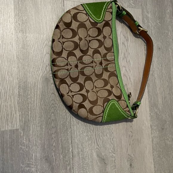 Coach Brown and Green Women's Bag - Picture 2 of 3